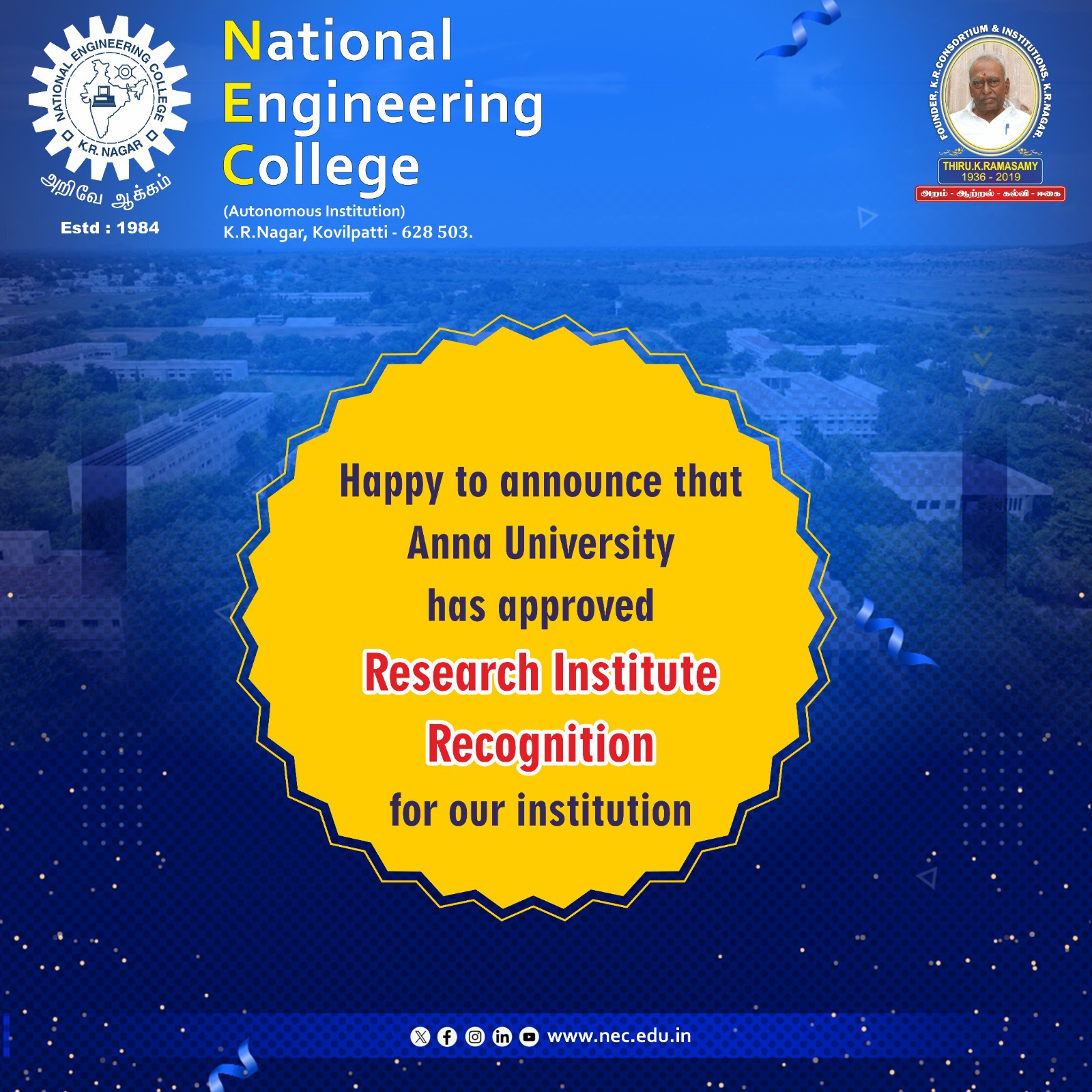 Research Institute Recognition