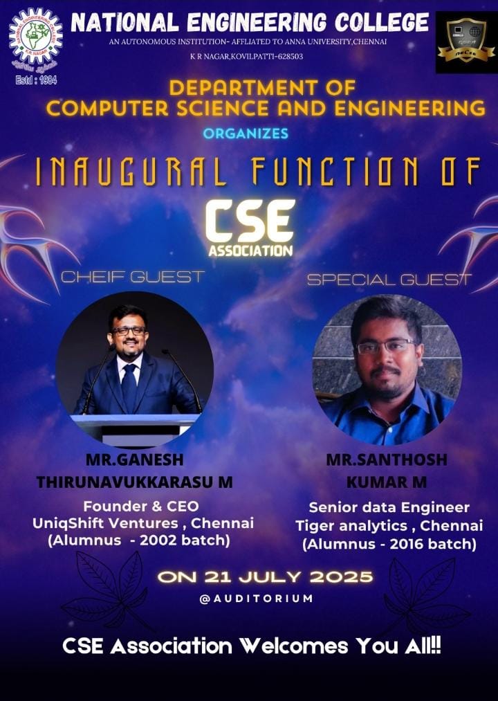 Inaugural Function Of CSE Association