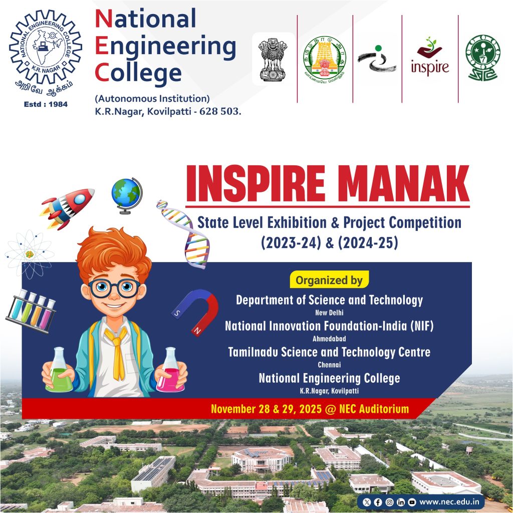 INSPIRE MANAK – State Level Exhibition & Project Competition