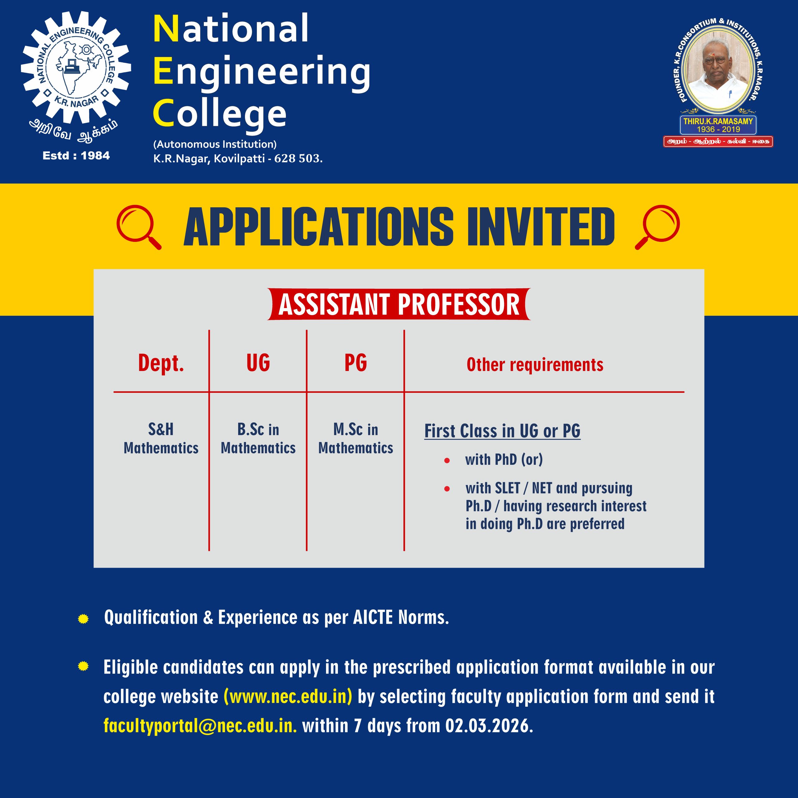 mathematics recruitment