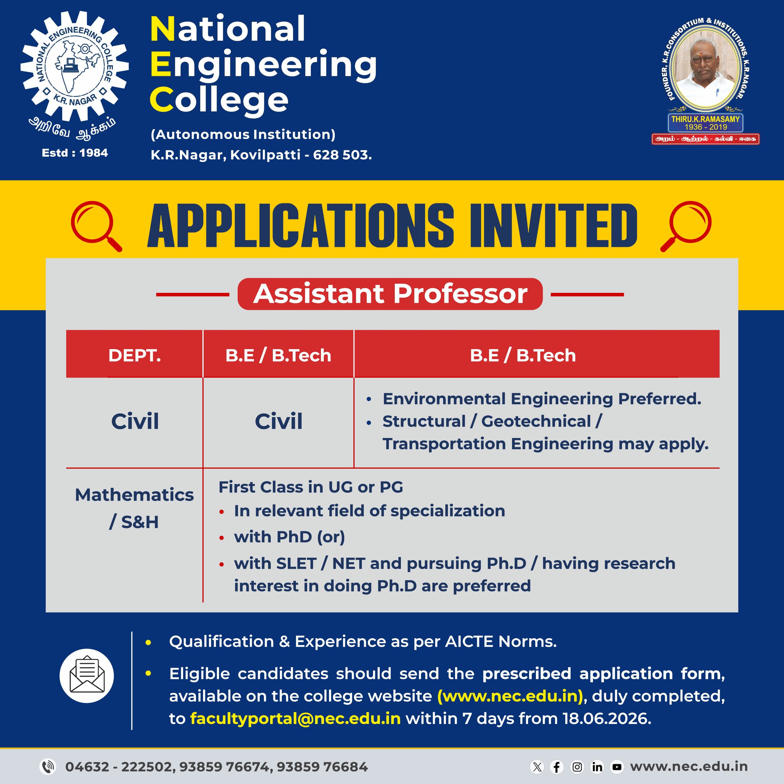 mathematics recruitment