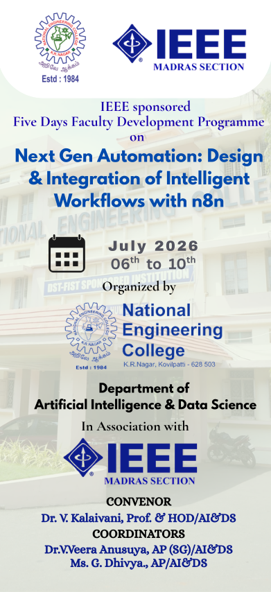 IEEE Sponsored Five Days Faculty Development Programme
